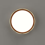 Modern Minimalist Iron & PE Wave Pattern LED Flush Mount Ceiling Light For Bedroom