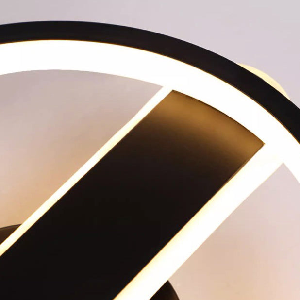 Modern Minimalist Iron Square or Round LED Flush Mount Ceiling Light for Bedroom