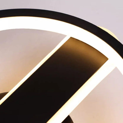 Modern Minimalist Iron Square or Round LED Flush Mount Ceiling Light for Bedroom