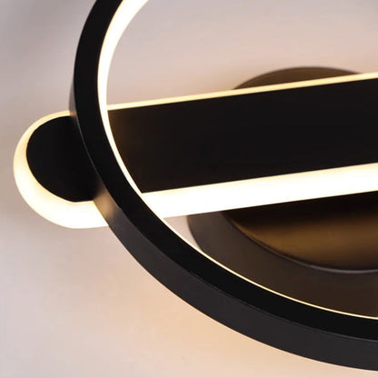 Modern Minimalist Iron Square or Round LED Flush Mount Ceiling Light for Bedroom