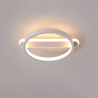 Modern Minimalist Iron Square or Round LED Flush Mount Ceiling Light for Bedroom