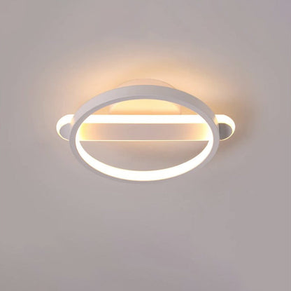 Modern Minimalist Iron Square or Round LED Flush Mount Ceiling Light for Bedroom