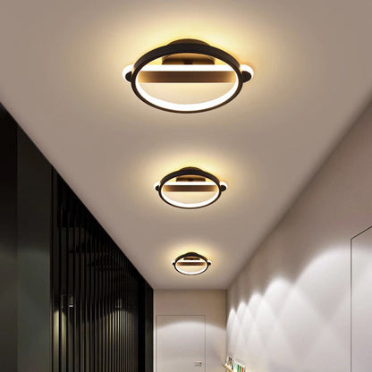 Modern Minimalist Iron Square or Round LED Flush Mount Ceiling Light for Bedroom