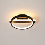 Modern Minimalist Iron Square or Round LED Flush Mount Ceiling Light for Bedroom