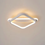 Modern Minimalist Iron Square or Round LED Flush Mount Ceiling Light for Bedroom