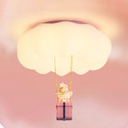 Lumendat Contemporary Creative Iron Acrylic Resin Cloud Shape LED Flush Mount Ceiling Light For Girl's Bedroom Lumendat