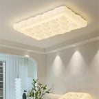 Contemporary Creative Iron & PE Geometric LED Flush Mount Ceiling Light For Bedroom