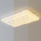 Contemporary Creative Iron & PE Geometric LED Flush Mount Ceiling Light For Bedroom