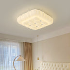 Contemporary Creative Iron & PE Geometric LED Flush Mount Ceiling Light For Bedroom