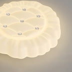 Contemporary Creative Iron & PE Geometric LED Flush Mount Ceiling Light For Bedroom