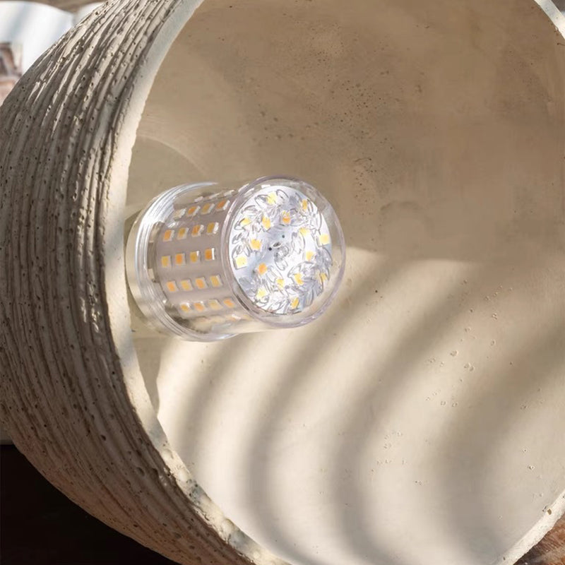 Modern Mid-century Wood & Cement Round Dome 1-light Pendant Light for Living Room