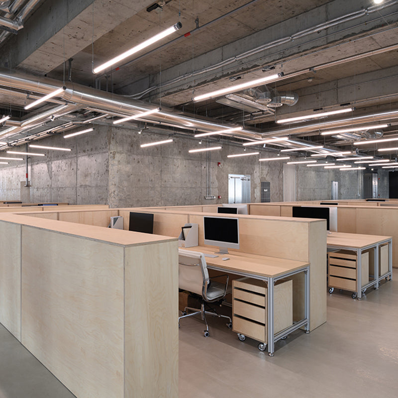 Dimmable LED Pendant Light - Industrial Aluminum Linear Lighting for Home Office SCON