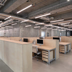 Dimmable LED Pendant Light - Industrial Aluminum Linear Lighting for Home Office SCON