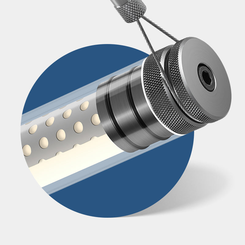 Dimmable LED Pendant Light - Industrial Aluminum Linear Lighting for Home Office SCON