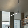 Dimmable LED Pendant Light - Industrial Aluminum Linear Lighting for Home Office SCON