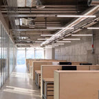 Dimmable LED Pendant Light - Industrial Aluminum Linear Lighting for Home Office SCON