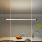 Dimmable LED Pendant Light - Industrial Aluminum Linear Lighting for Home Office SCON