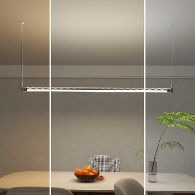 Dimmable LED Pendant Light - Industrial Aluminum Linear Lighting For Home Office