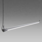 Dimmable LED Pendant Light - Industrial Aluminum Linear Lighting for Home Office SCON