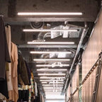 Dimmable LED Pendant Light - Industrial Aluminum Linear Lighting for Home Office SCON