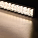 Full Spectrum Eye-Care LED Linear Pendant Light - Modern Dimmable Hanging Lamp For Kids Study & Home Office