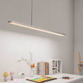 Full Spectrum Eye-Care LED Linear Pendant Light - Modern Dimmable Hanging Lamp For Kids Study & Home Office
