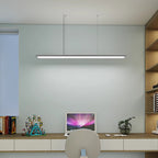 Full Spectrum Eye-Care LED Linear Pendant Light - Modern Dimmable Hanging Lamp For Kids Study & Home Office