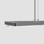 Full Spectrum Eye-Care LED Linear Pendant Light - Modern Dimmable Hanging Lamp For Kids Study & Home Office
