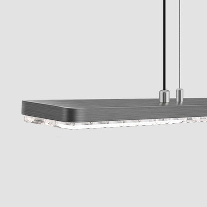 Full Spectrum Eye-Care LED Linear Pendant Light - Modern Dimmable Hanging Lamp For Kids Study & Home Office