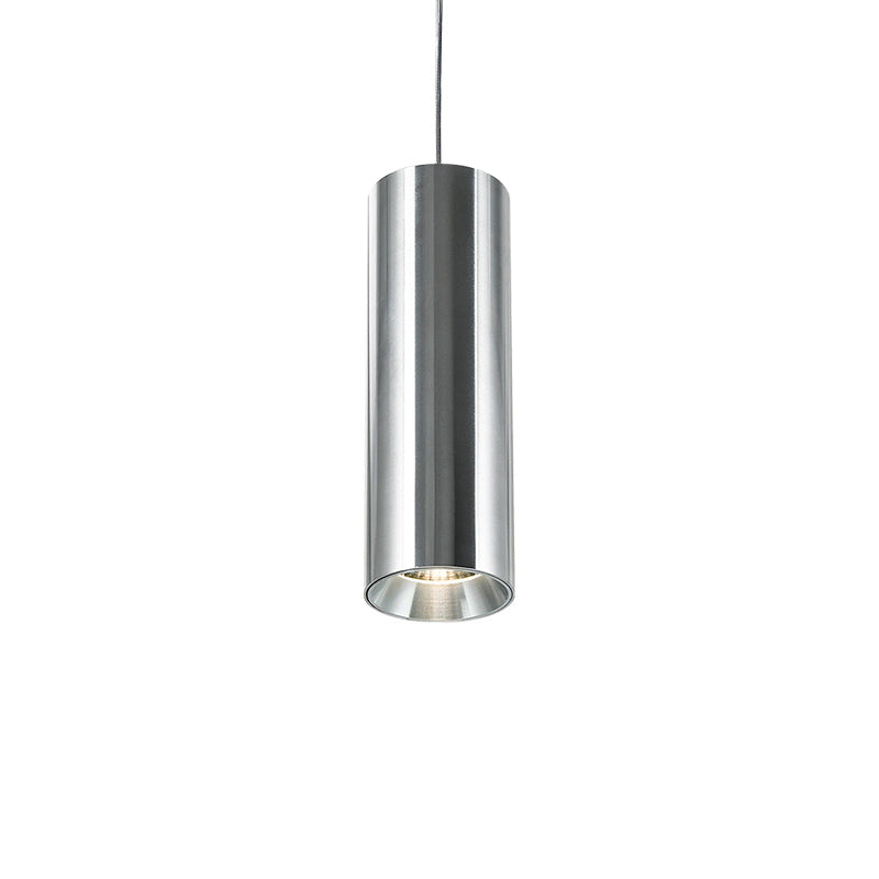 Industrial LED Cylinder Pendant Light - Adjustable Hanging Spot Light For Home Office & Reception