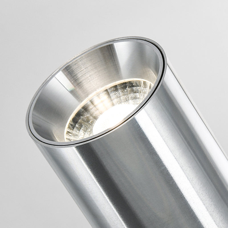 Industrial LED Cylinder Pendant Light - Adjustable Hanging Spot Light For Home Office & Reception