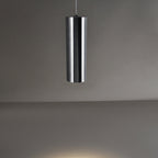 Industrial LED Cylinder Pendant Light - Adjustable Hanging Spot Light For Home Office & Reception