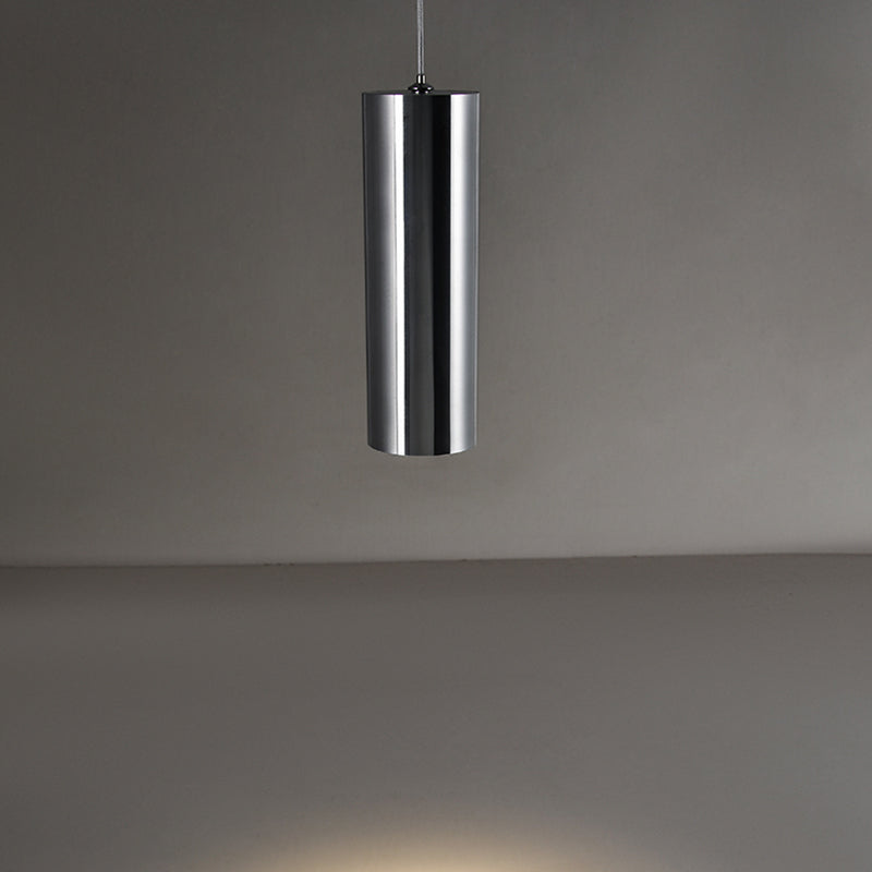 Industrial LED Cylinder Pendant Light - Adjustable Hanging Spot Light For Home Office & Reception