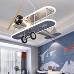 Lumendat Contemporary Creative Kid Iron Resin Acrylic Airplane LED Chandelier For Bedroom Lumendat