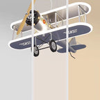 Lumendat Contemporary Creative Kid Iron Resin Acrylic Airplane LED Chandelier For Bedroom Lumendat