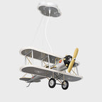 Lumendat Contemporary Creative Kid Iron Resin Acrylic Airplane LED Chandelier For Bedroom Lumendat