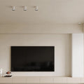 Modern White Aluminum Round LED Surface Mount Downlight - Cylinder Ceiling Spotlight For Living Room