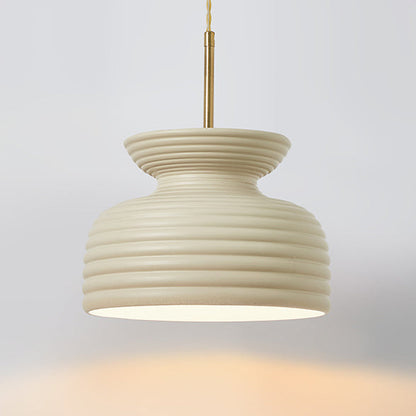 Traditional French Iron & Resin Round 1-Light Pendant Light For Dining Room