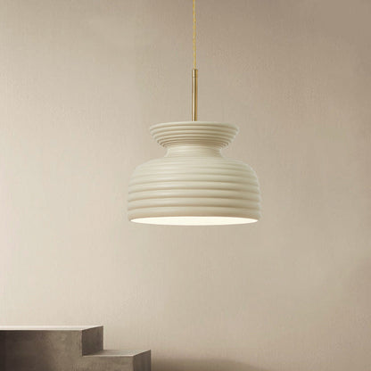 Traditional French Iron & Resin Round 1-Light Pendant Light For Dining Room