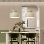 Traditional French Iron & Resin Round 1-Light Pendant Light For Dining Room
