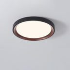 Modern Minimalist Iron & Acrylic Round LED Flush Mount Ceiling Light For Bedroom & Living Room