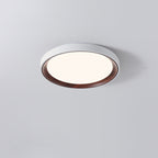 Modern Minimalist Iron & Acrylic Round LED Flush Mount Ceiling Light For Bedroom & Living Room