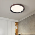 Modern Minimalist Iron & Acrylic Round LED Flush Mount Ceiling Light For Bedroom & Living Room
