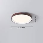 Modern Minimalist Iron & Acrylic Round LED Flush Mount Ceiling Light For Bedroom & Living Room