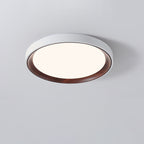 Modern Minimalist Iron & Acrylic Round LED Flush Mount Ceiling Light For Bedroom & Living Room