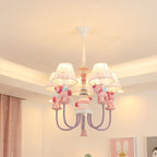 Lumendat Contemporary Creative Iron & Resin Round Tapered 5-Light Unicorn Chandelier For Kids Bedroom And Living Room Lumendat