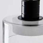 Contemporary Nordic Iron & Glass Cylinder LED Pendant Light for Bedroom & Living Room BulbSquare