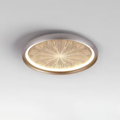 Modern Minimalist Aluminum & PC Round LED Flush Mount Ceiling Light For Bedroom, Living Room