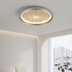 Modern Minimalist Aluminum & PC Round LED Flush Mount Ceiling Light For Bedroom, Living Room