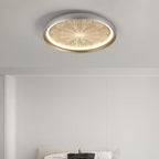 Modern Minimalist Aluminum & PC Round LED Flush Mount Ceiling Light For Bedroom, Living Room
